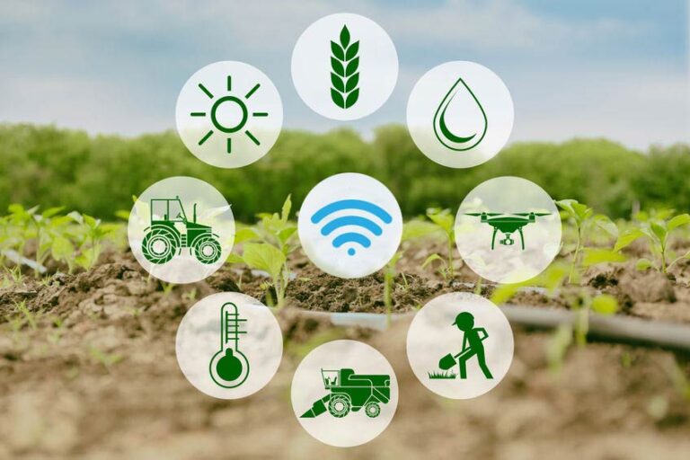 How does IoT increases agriculture efficiency and helps in Smart farming?