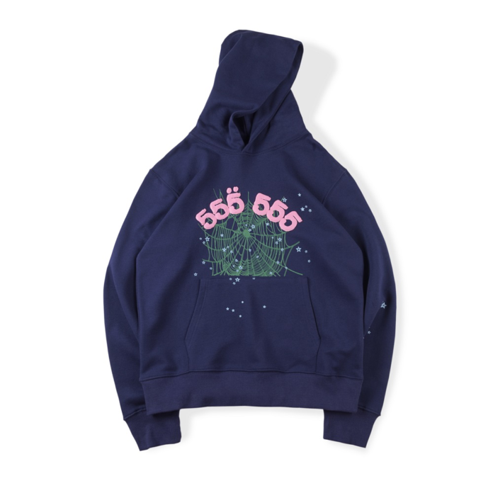 Blue Sp5der 555 Hoodie