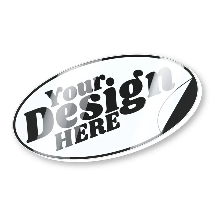 Stylish & Unique Custom Oval Decals