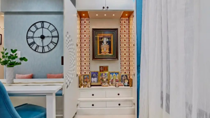 hindu puja room interior design in bangalore