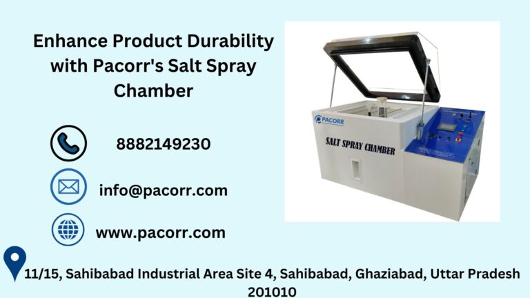 Salt Spray Chamber Insights from pacorr.co: What You Need to Know for Effective Corrosion Testing